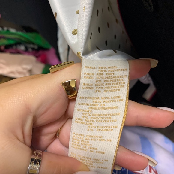 Kate Spade Wool Blend Trench Coat Jacket - Picture 4 of 6